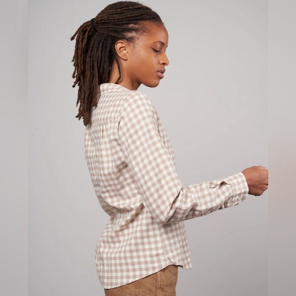 Frank & Eileen Button Down "the Barry" - Camel Check/Plaid - Extra Small XS - Picture 6 of 16